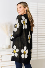 Load image into Gallery viewer, Perfee Floral Button Down Longline Cardigan
