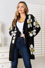 Load image into Gallery viewer, Perfee Floral Button Down Longline Cardigan
