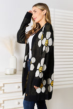 Load image into Gallery viewer, Perfee Floral Button Down Longline Cardigan
