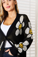 Load image into Gallery viewer, Perfee Floral Button Down Longline Cardigan
